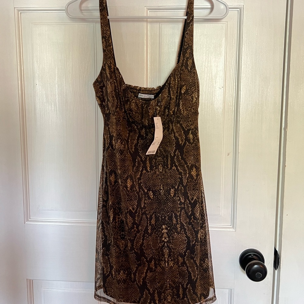 Urban Outfitters snakeskin print mini dress. Never worn with original tags.